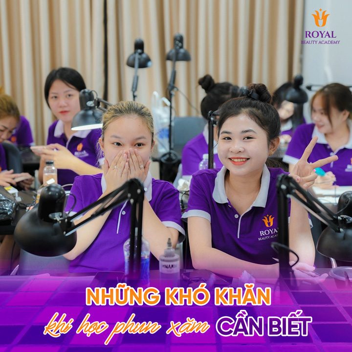 Học phun xăm cần tìm hiểu những khóa khăn trước khi tham gia học